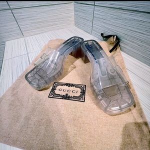 Gucci rubber slide sandals